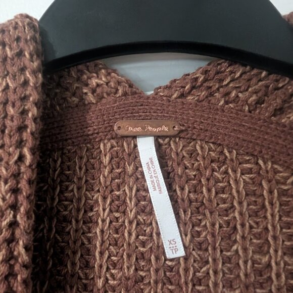 Free People | High Hopes Cardigan In Mariposa Brown - Picture 5 of 10